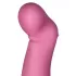 Вибратор Satisfyer Petting Hippo с загнутым кончиком - 22,9 см светло-бордовый 
