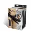 Полый страпон с двумя отростками и вибрацией Unisex Vibrating Hollow Strap-On Double Penetrating Dildo - 17,8 см черный 