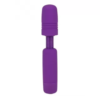 Фиолетовый мини-вибратор POWER TIP JR MASSAGE WAND фиолетовый 