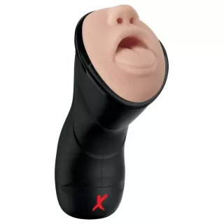 Мастурбатор-ротик Deep Throat Vibrating Stroker телесный с черным 