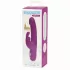 Фиолетовый перезаряжаемый вибратор Rabbit Slimline Curve Rechargeable - 24 см фиолетовый 