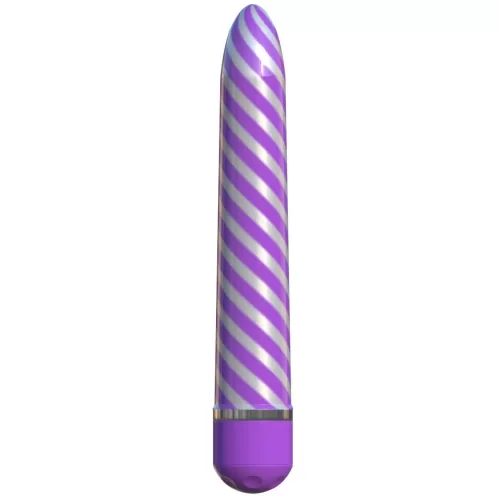 Фиолетовый вибратор Sweet Swirl Vibrator - 21,3 см фиолетовый 