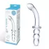 Прозрачный ребристый двусторонний стимулятор Ribbed G-Spot - 20 см прозрачный 