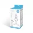 Прозрачная анальная пробка-елочка с 3 шариками Butt Plug with Tapere Base - 11 см прозрачный 