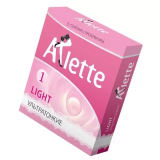 Ультратонкие презервативы Arlette Light - 3 шт  