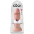 Телесный фаллоимитатор King Cock 10  Chubby - 25 см телесный 