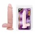 Телесный фаллоимитатор с присоской Super Dildo - 21 см телесный 