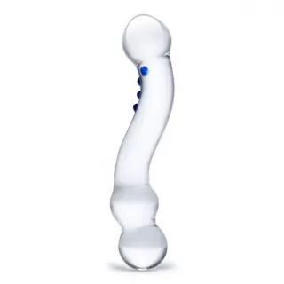 Изогнутый стеклянный стимулятор G-точки Curved G-Spot - 15,2 см прозрачный 