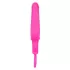 Розовая силиконовая пробка с прорезью Silicone Groove Probe - 10,25 см розовый 