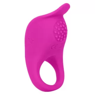 Ярко-розовое эрекционное виброкольцо Silicone Rechargeable Teasing Enhancer ярко-розовый 