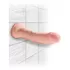 Телесный фаллоимитатор на присоске 8  Triple Density Cock - 24,1 см телесный 