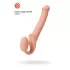 Телесный безремневой страпон Silicone Bendable Strap-On - size M телесный 