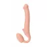 Телесный безремневой страпон Silicone Bendable Strap-On - size M телесный 