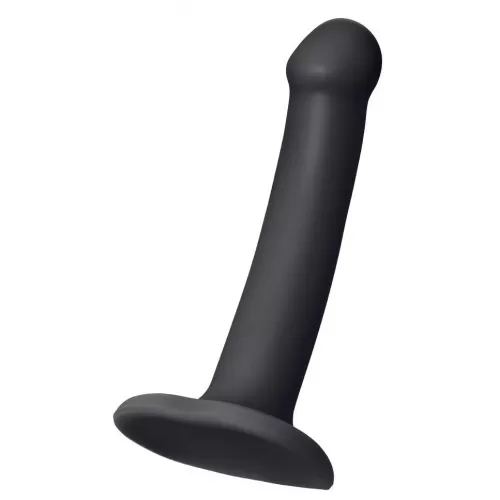 Черный фаллос на присоске Silicone Bendable Dildo S - 17 см черный 
