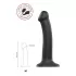 Черный фаллос на присоске Silicone Bendable Dildo M - 18 см черный 