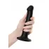 Черный фаллос на присоске Silicone Bendable Dildo M - 18 см черный 