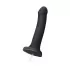 Черный фаллос с имитацией эякуляции Silicon Cum Dildo L - 19,6 см черный 