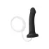 Черный фаллос с имитацией эякуляции Silicon Cum Dildo L - 19,6 см черный 