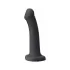 Черный фаллос с имитацией эякуляции Silicon Cum Dildo L - 19,6 см черный 