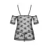 Оригинальная полупрозрачная сорочка Jennifairy черный L-XL
