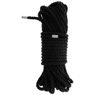 Черная веревка для бондажа BONDAGE ROPE - 10 м черный 