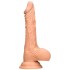 Телесный фаллоимитатор Realistic Dildo With Balls - 25 см телесный 