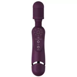 Фиолетовый универсальный массажер Silicone Massage Wand - 20 см фиолетовый 