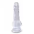 Прозрачный фаллоимитатор King Cock Clear 5  Cock with Balls - 15,2 см прозрачный 