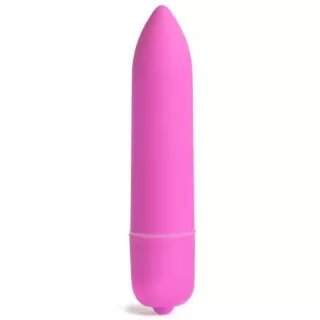 Розовая вибропуля X-Basic Long Bullet 10 speeds - 9 см розовый 