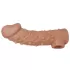 Насадка на фаллос с отверстием для мошонки Cock Sleeve 002 Size L - 17,6 см телесный 