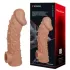 Насадка на фаллос с отверстием для мошонки Cock Sleeve 002 Size L - 17,6 см телесный 