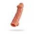 Насадка на фаллос с отверстием для мошонки Cock Sleeve 002 Size L - 17,6 см телесный 