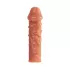 Насадка на фаллос с отверстием для мошонки Cock Sleeve 002 Size L - 17,6 см телесный 