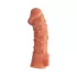 Насадка на фаллос с отверстием для мошонки Cock Sleeve 002 Size L - 17,6 см телесный 