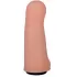 Пояс-трусики с 2 насадками Exotic-Alice - 18 и 10,5 см телесный с черным 