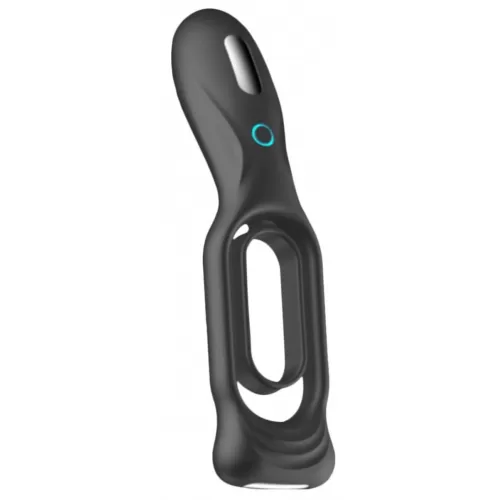 Черное двойное эрекционное виброкольцо N 88 Vibrating Rechargeable Cock Ring черный 