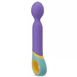 Фиолетовый вибромассажер Base Wand Vibrator - 24 см фиолетовый 