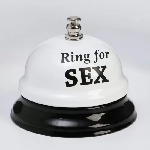 Настольный звонок RING FOR SEX разноцветный 