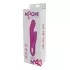 Розовый вибратор-кролик NAGHI NO.43 RECHARGEABLE DUO VIBRATOR - 23 см розовый 