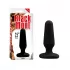 Черная анальная пробка S Silicone Plug - 7,3 см черный 