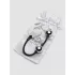 Серебристые шарики Inner Goddess Mini Silver Pleasure Balls 85g на черном силиконовом шнурке серебристый с черным 