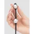 Серебристые шарики Inner Goddess Mini Silver Pleasure Balls 85g на черном силиконовом шнурке серебристый с черным 
