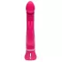 Розовый вибратор-кролик Realistic Dual Density Rechargeable Rabbit Vibrator - 25,5 см розовый 