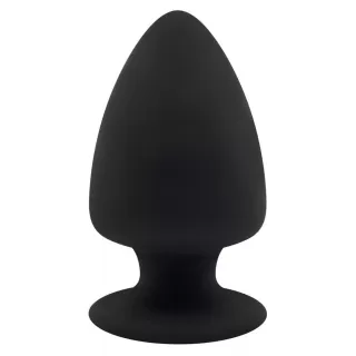 Черная анальная втулка Premium Silicone Plug M - 11 см черный 