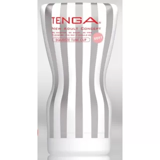 Мастурбатор TENGA Squeeze Tube Cup Soft белый 