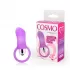 Лиловый вибростимулятор Cosmo с петелькой лиловый 