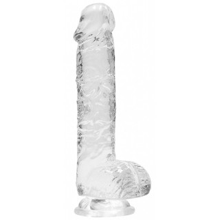 Прозрачный фаллоимитатор Realrock Crystal Clear 6 inch - 17 см прозрачный 