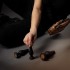 Набор из 3 анальных пробок Kesia Buttplug Set черный с леопардовым 