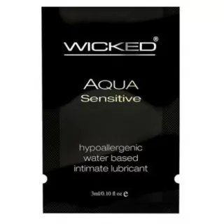 Мягкий лубрикант на водной основе WICKED AQUA Sensitive - 3 мл  