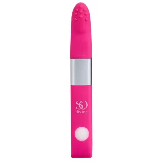 Ярко-розовый вибростимулятор Get Lucky USB Vibrator - 12 см ярко-розовый 